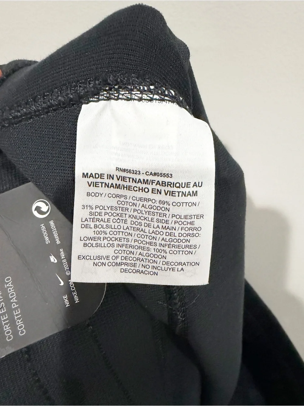 NIKE Sportswear Tech Fleece Women's Joggers Black White 931828-011 Size Large
